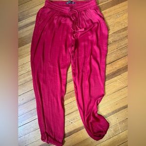 NWOT! satin joggers